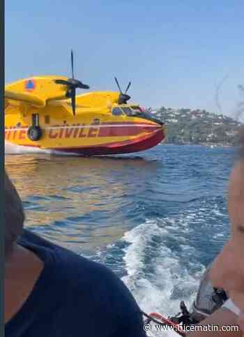 Dans le golfe de Saint-Tropez, un plaisancier gêne les manœuvres des Canadairs et frôle un grave accident