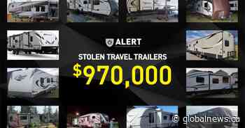 2 charged after nearly $1M in stolen holiday trailers recovered by Alberta police