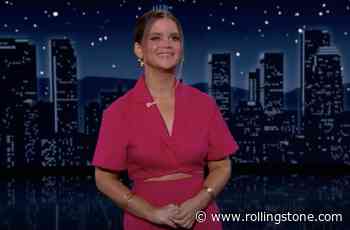 Maren Morris Guest Hosts ‘Kimmel,’ Sings About Weed Laws, Interviews Willie Nelson