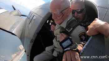 WWII vet jumps from a plane on his 100th birthday