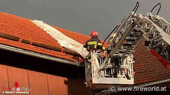 Bayern: Unwettereinsätze am 15.08.2021 in Traunstein: Maibaum fällt auf Scheunendach, Pkw fährt in umgestürzten Baum | Fireworld.at - Fireworld.at
