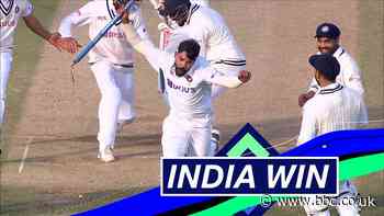 England v India: Mohammed Siraj bowls James Anderson to give India thrilling second Test win