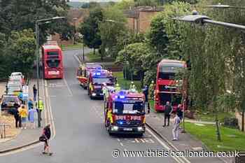 Three evacuated after bus crashes into building in Sidcup