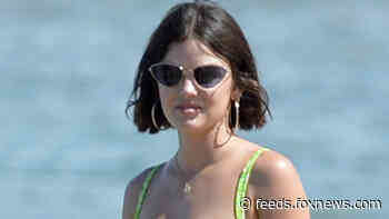 Lucy Hale soaks up some sun in teeny-tiny bikini during Hawaiian vacation