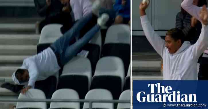 'What a grab!': Fan takes spectacular diving catch at the Hundred – video