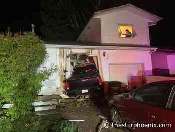 No injuries reported after truck drives into Saskatoon home overnight
