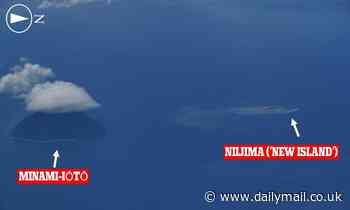 Japan: Underwater volcano 745 miles south of Tokyo has created a new crescent-shaped island