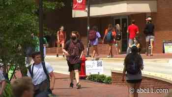 Triangle college students back on campus and determined to do what it takes to stay amid pandemic