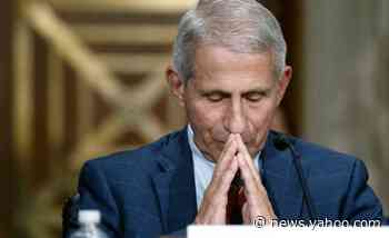 Coronavirus vaccination protester calls Fauci 'fuhrer': 'Your children's children will be subjugated' by 'Nazis' - Yahoo News
