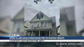 RFD: Smoke alarm gets 8 people out of house on fire safely