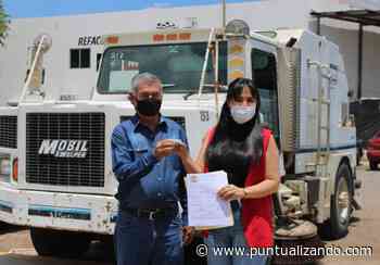 Aglaee Montoya entrega barredora a la sindicatura de Palmitas - Puntualizando.com