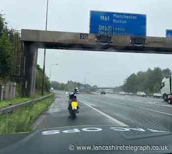 M6 moped rider thought it was ok to drive slow as he was 'following Google Maps'