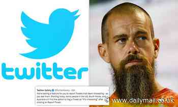 Twitter tests option to report tweets as 'misleading' in bid to combat spread of fake news