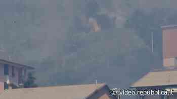 Incendio a Voltri, vicino alle case - Repubblica TV