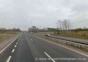 Crash on M65 closes lane near Blackburn