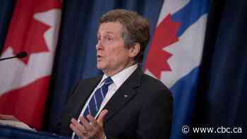 Toronto Mayor John Tory makes an announcement