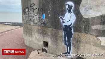 In 2014 A Town Painted Over A Banksy. This Time It Placed Guards To Protect A New One