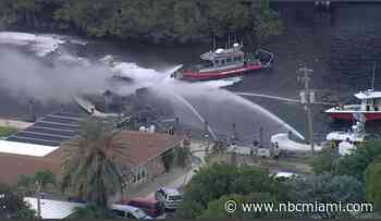 2 People Injured After 2 Boats Catch Fire in Dania Beach