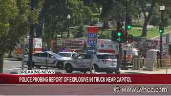 Police say man in pickup near Capitol claims he has a bomb