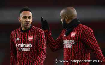 Aubameyang and Lacazette missed Gunners’ opener after positive coronavirus tests - The Independent