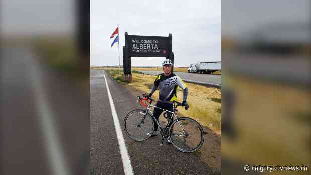 'I have no words to express my gratitude': Military Sgt. bikes from Manitoba to Lethbridge raising money for charity