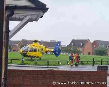 Air ambulance descends on park in Westhoughton - The Bolton News