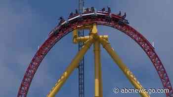 WATCH:  Woman struck by debris on popular roller coaster