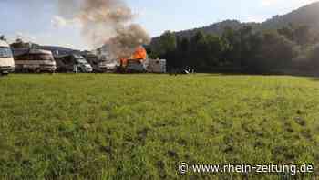 Wohnmobil in Brand geraten - Kreis Cochem-Zell - Rhein-Zeitung