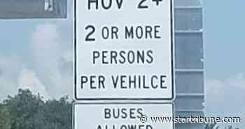 MnDOT's typo on new I-35W signs has motorists laughing