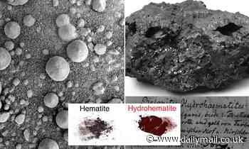 'Blueberry' rocks found on Mars could contain water, study says