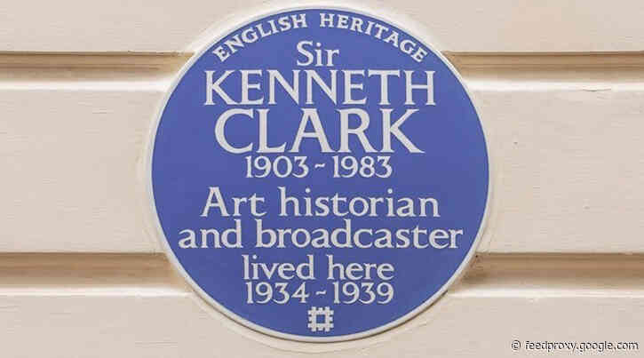 Blue Plaque celebrates Sir Kenneth Clark of Civilisation TV series fame