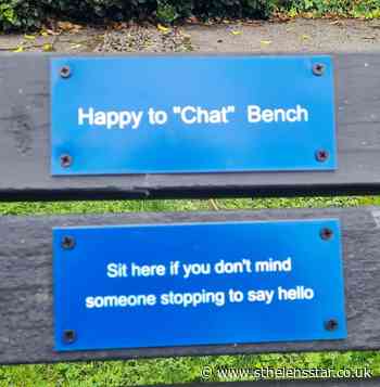 Gerard Arms pub installs 'Happy to Chat' bench - St Helens Star