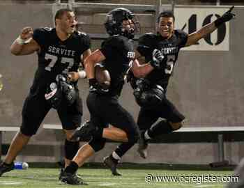 Servite, led by Houston Thomas, runs over Edison to start football season - OCRegister