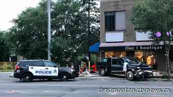 Woman seriously injured after police chase, crash on Jasper Avenue - CTV News Edmonton