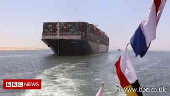 Ever Given: Cargo ship returns through Suez Canal it blocked