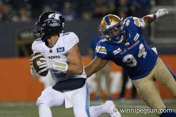 WYMAN: Bombers all business as they arrive in Toronto for first road game of CFL season - Winnipeg Sun