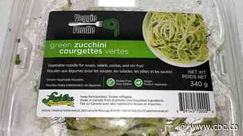 Zucchini noodles recalled in various provinces