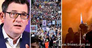 Victoria fears uncontrollable boom in coronavirus cases after thousands protest in Melbourne CBD - 9News