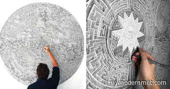 Mesmerizing Architecture Drawings Look Like Geometric Mazes - My Modern Met