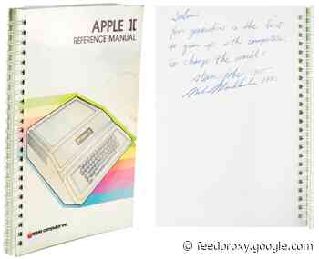 Apple II manual signed by Steve Jobs sells for $787,483 at auction