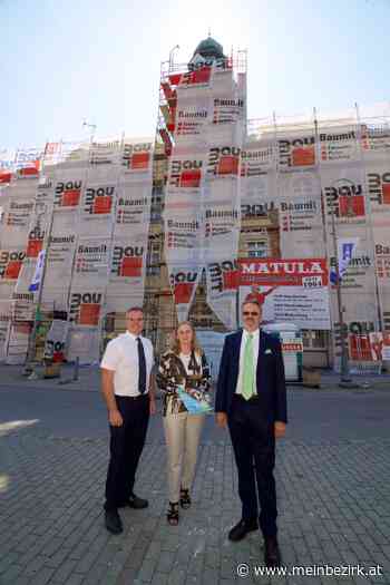 Neunkirchens Sparkasse wird neu: Fassaden-Arbeiten an der Denkmal geschützten Sparkasse - meinbezirk.at
