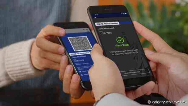 Vaccine passport debate spills into Alberta's streets