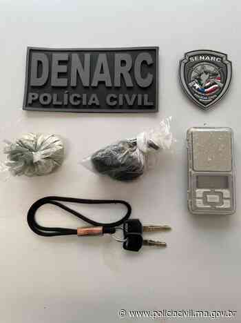 HOMEM É PRESO PELA PC-MA POR TRÁFICO DE DROGAS EM TIMON • Polícia Civil do Maranhão - Policia Civil