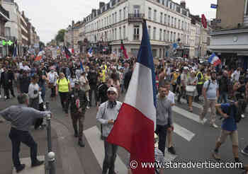 French coronavirus health pass in full use but protests keep going - Honolulu Star-Advertiser
