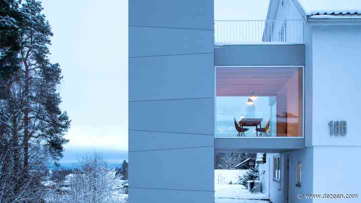 Resell+Nicca's Tower Bridge extension contains dining room that straddles a car port