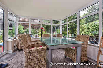 This modern Eagley property is one of a kind with a conservatory on the first floor