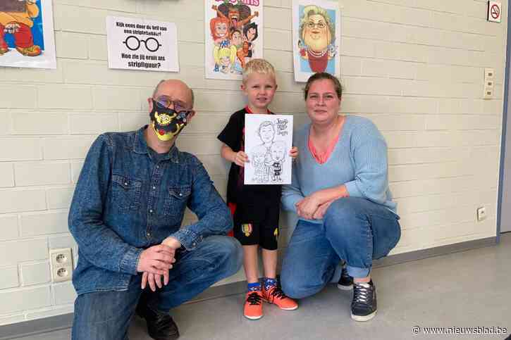 Striptekenaar maakt 24 karikaturen in bib