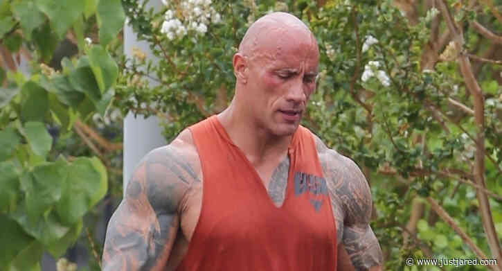 Dwayne Johnson is Drenched in Sweat After His Workout