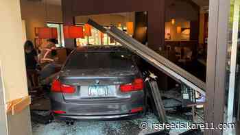 BMW crashes through Apple Valley Panera; six people hurt