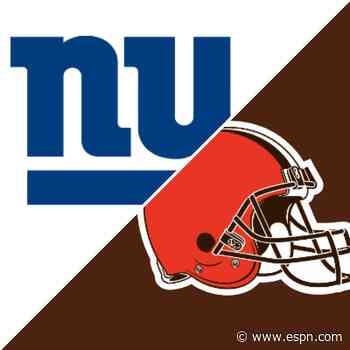 Follow live: Browns, Giants face off in preseason action